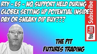 ES NQ Support Holding Dip Bought Overnight - Premarket Trade Plan - The Pit Futures Trading