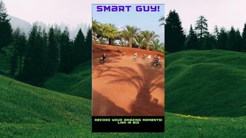 Smart Guy at Motocross Race. #Shorts #Motocross #Motorcycle #Motorcycles #MotocrossRace