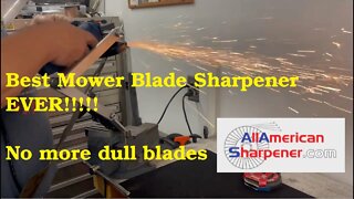 Best Lawn Mower Blade Sharpener EVER!!! All American Sharpener