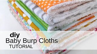 DIY Baby Burp Cloths Tutorial