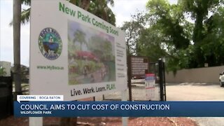 Boca Raton council aims to trim construction cost of city's new Wildflower Park