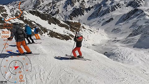 [4K] Skiing Verbier 4Vallées, Mont Gelé-Tortin (Grande Journée), Valais Switzerland, GoPro HERO10
