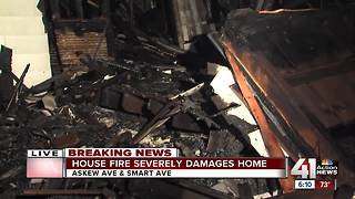 Overnight fire guts home near 35th & Smart in Kansas City