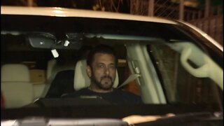 Salman Khan At Dubbing Studio In Bandra