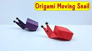 How to Make Origami Moving Paper Snail/DIY Paper Fidget Toy/Easy Crafts