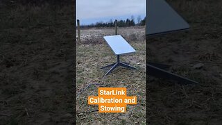 Starlink calibrating and stowing #starlink #spacex #internet