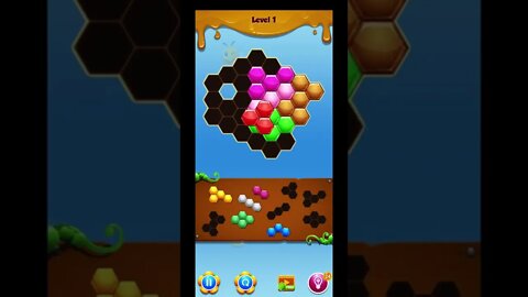 Hexa puzzle block game #shorts #lazoogames