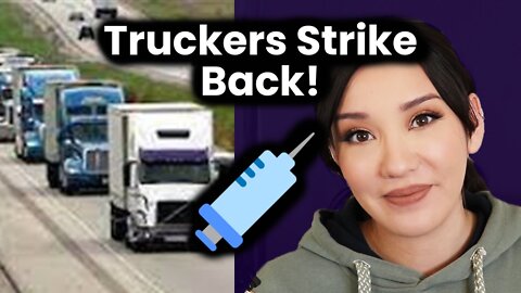 MASSIVE Trucker Convoy PROTESTS Mandates! Canadian Trucker Convoy 2022