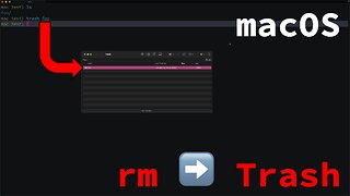 macOS rm ➡️ trash