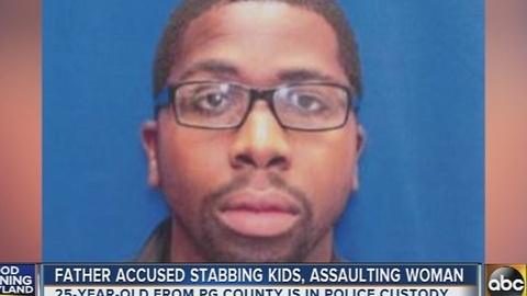 Father accused of stabbing kids, assaulting woman in PG County