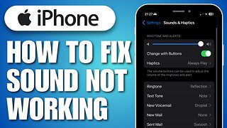 How To Fix iPhone Sound Not Working