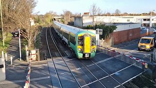 Trainspotting at Bedhampton Train Station, near Havant, Hampshire, UK.