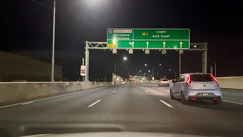 M1 Pacific Motorway Night Drive 4K || From Brisbane to Gold Coast || QLD - AUSTRALIA