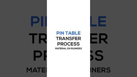 LEAN Manufacturing Products - Pin Table Transfer w/ Material On Runners