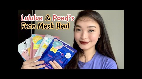 Lululun & Pond’s Face Mask Haul