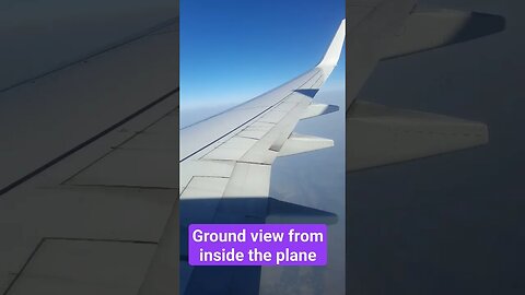 Ground view from inside the plane