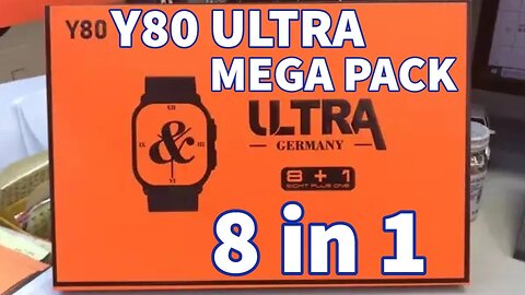 Y80 Ultra Smartwatch New 2023 Mega Pack 8 in 1 8 Bands 49Mm Serie 8 PK i20 X10 S200 Y60