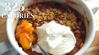 Fruit Dessert | Peach Crumble but Healthier with Oats