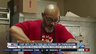 Chef sets out to feed 200 veterans on Thanksgiving