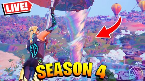 LIVE! FORTNITE SEASON 4 GAMEPLAY - NEW MAP, WEAPONS, ITEMS & MORE!