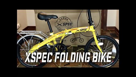 Setup & Review of Xspec 20" 7 Speed Travel Folding Bike