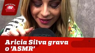 UAU! Aricia Silva grava o 'ASMR' para o Sofá da Pan!