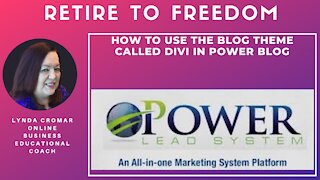 How To Use The Blog Theme Called Divi In Power Blog