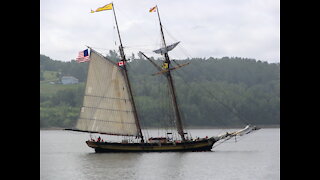 Tall ships enter Pictou Harbour