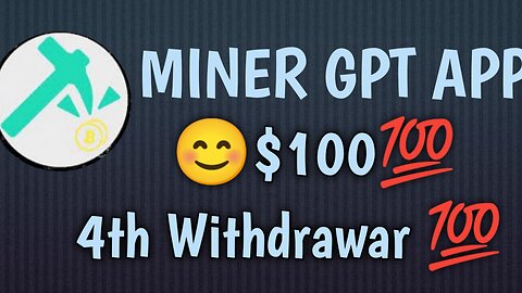 Miner GPT App 4th Withdraw Proof || USD Mining App Payment Proof || New Crypto App