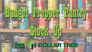 $25 Budget Prepper Pantry Stock Up from Dollar Tree ~ Preparedness