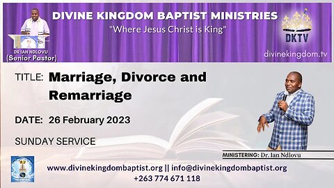 Marriage, divorce and remarriage (26/02/23)