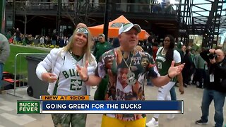 Fans show off their Milwaukee Bucks dedication at Game 2