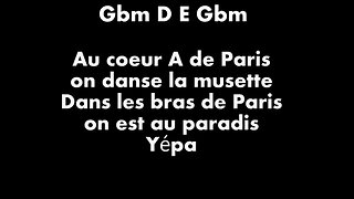 "Dans les bras de Paris" KARAOKE