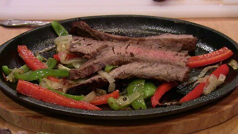 Sizzling Steak Fajitas with Tequila Marinade