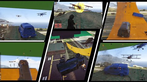 Grand Theft Auto 5 Online Gameplay ( RPG VS INSURGENT & Planes) (Long and Interesting game)----U---