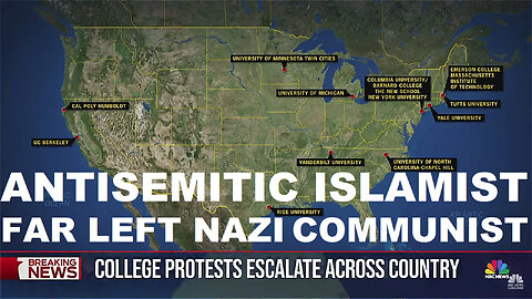 Horrific Antisemitic Islamist Far Left Nazi Communist & Jew Hatred Protests Spreads Across the USA