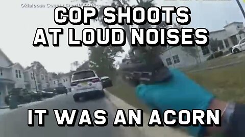 Officer Shoots Own Vehicle After Acorn Falls On It