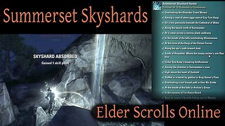 Summerset Skyshard Locations [Elder Scrolls Online] ESO