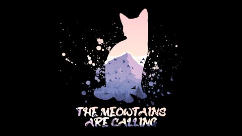 Cat Art | The Meowtains Are Calling Creating Process