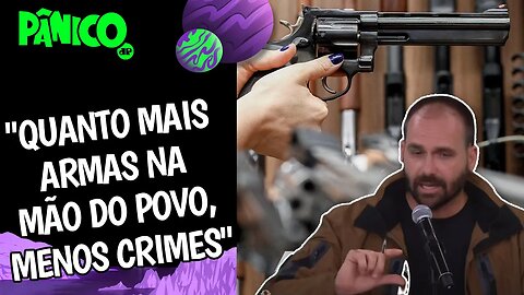 LIBERAÇÃO DE ARMAS VAI GERAR DESPIORA DEFINITIVA ATÉ PROS MILITANTES? Eduardo Bolsonaro comenta