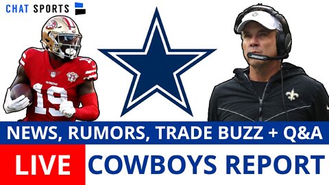Cowboys Report LIVE: DK Metcalf & Deebo Samuel Trade Rumors + Sean Payton To Dallas?