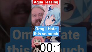 THE WORST ANIME EVER WE HATE THIS STOP AQUA BAITING !!! #anime #reaction #waifu #comedy #shorts