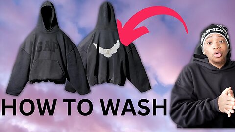 HOW TO WASH YEEZY GAP BALENCIAGA DOVE HOODIE