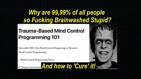 MrE: What is Trauma- and Torture Based Mind Control MK-Ultra Programming ? [23.03.2022]