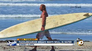 Paddleboarder breaks man's skull in water