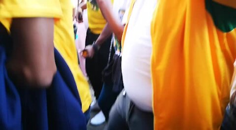 SOUTH AFRICA - Johannesburg - 04 June 2019 - ANCYL outside Luthuli House(video) (b85)