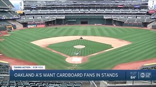 Oakland A's want cardboard fans in stands