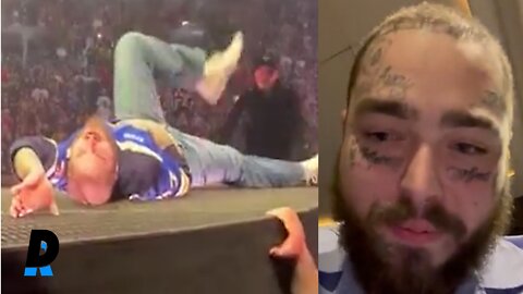 Post Malone fell off the stage breaking three ribs, He speaks out