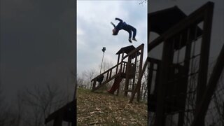 Backflip from Crazy Height at Kid’s Park