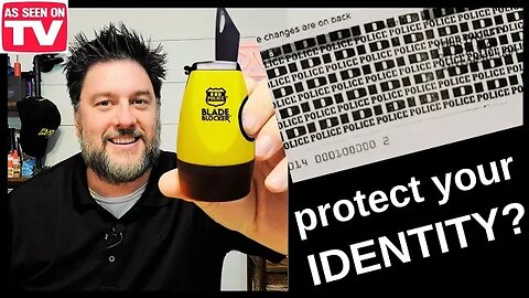 Blade Blocker ID Police vs Amazon recommended LioNergy - identity protection roller stamp [499]
